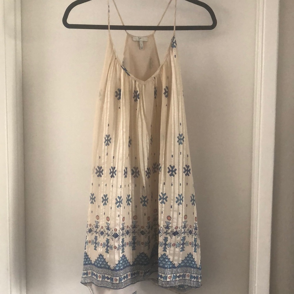 Aztec print inspired short tank dress